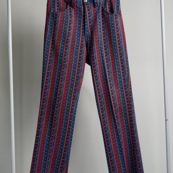 FARAH Multicoloured Print Pants - Picture 7 of 9